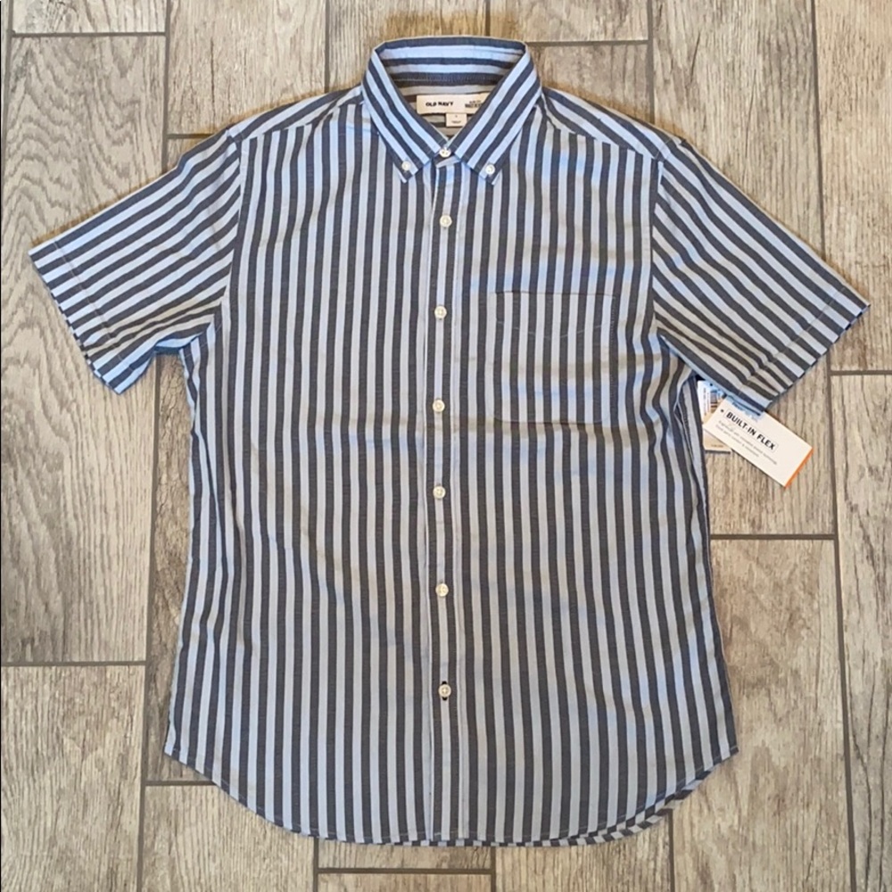 OLD NAVY striped OXFORD SHIRT S